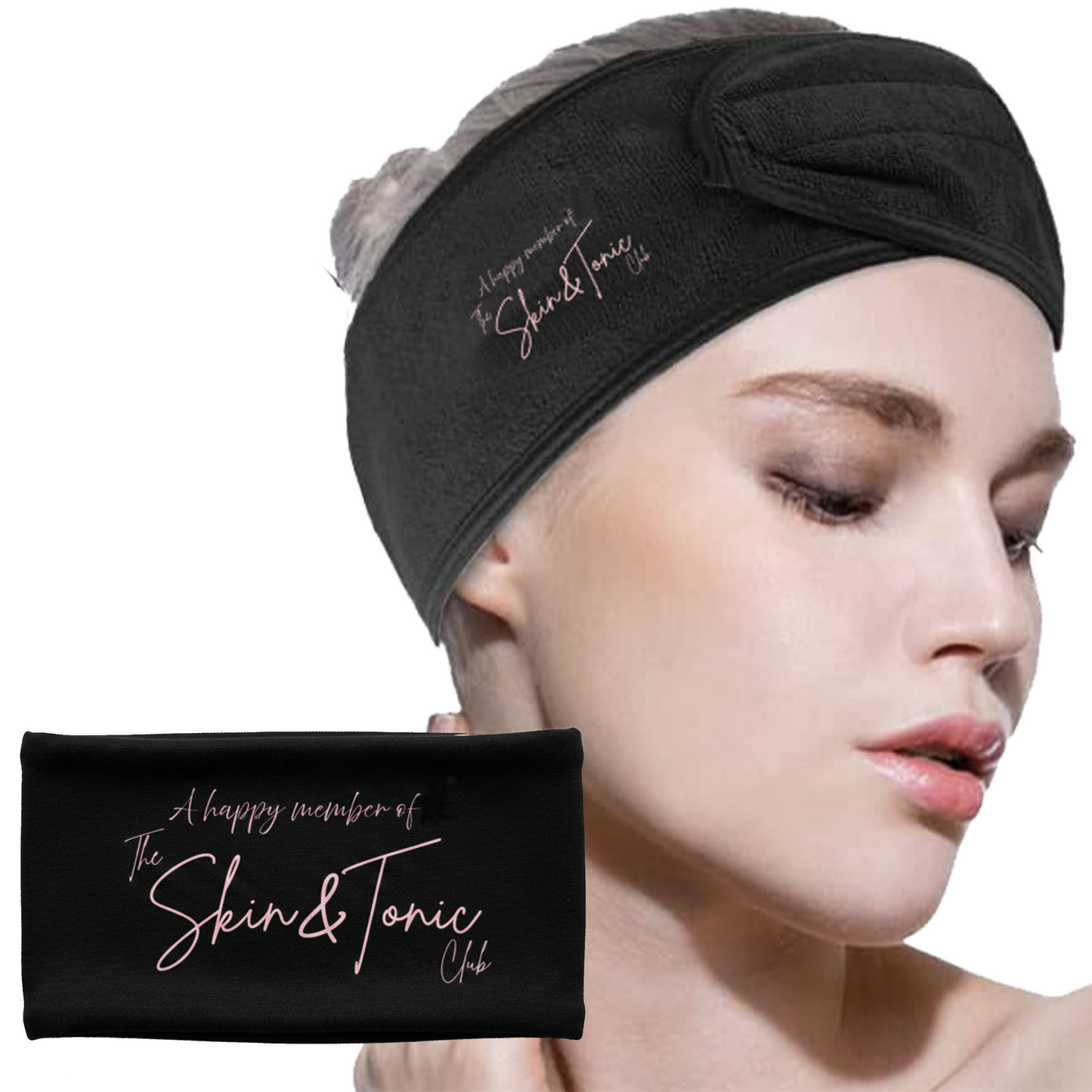 Pack of 4 Branded Custom Spa non-slip Headbands